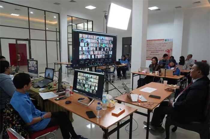 活动现场。供图:印尼三一一大学孔子学院