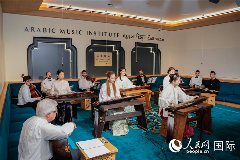 音乐对话。人民网塔里克·易卜拉辛摄