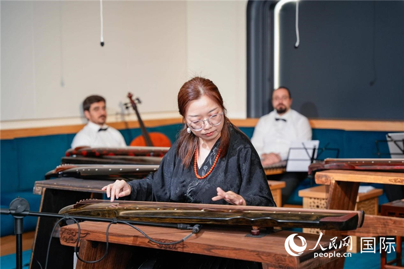 《潇湘水云》演奏,人民网塔里克·易卜拉辛摄