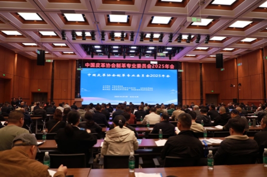 中国皮革协会制革专业委员会2025年会现场。无极县融媒体中心供图