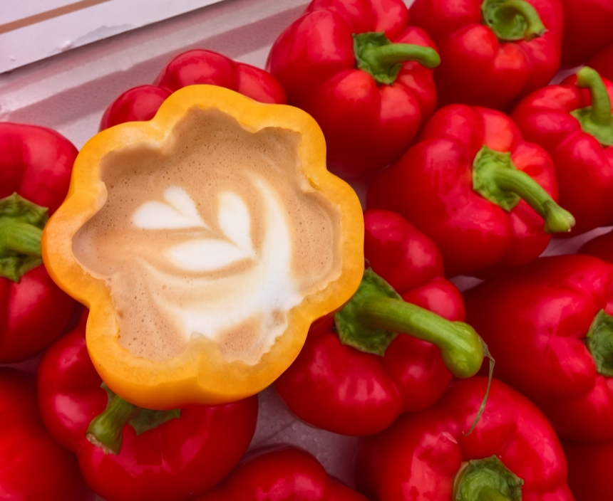 崇礼彩椒咖啡。崇礼区委宣传部供图