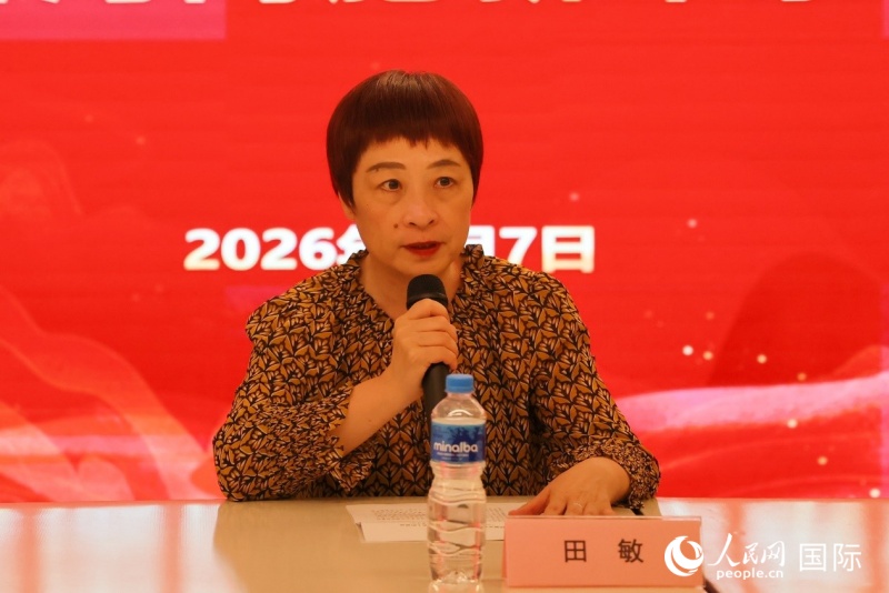 中国驻里约热内卢总领事田敏出席领区台湾同胞新年茶话会并讲话。人民网记者 陈海琪摄